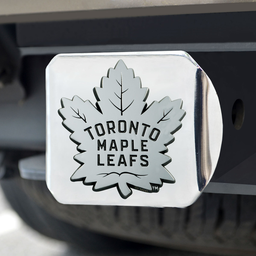NHL - Toronto Maple Leafs Hitch Cover - Chrome on Chrome 3.4"x4"