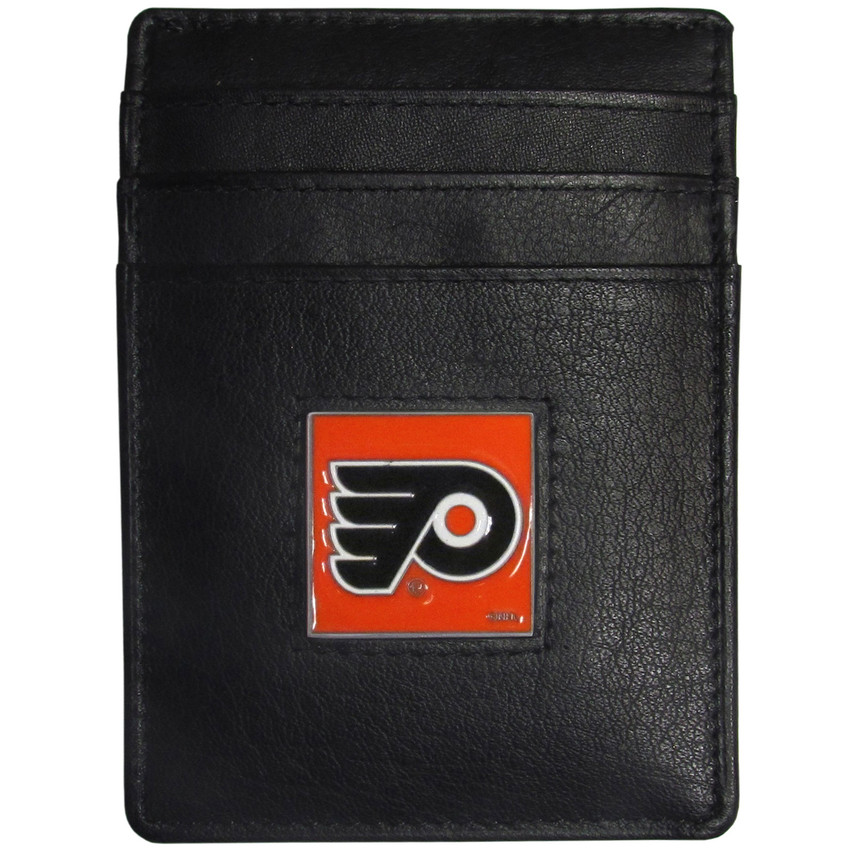 Philadelphia Flyers® Leather Money Clip/Cardholder Packaged in Gift Box