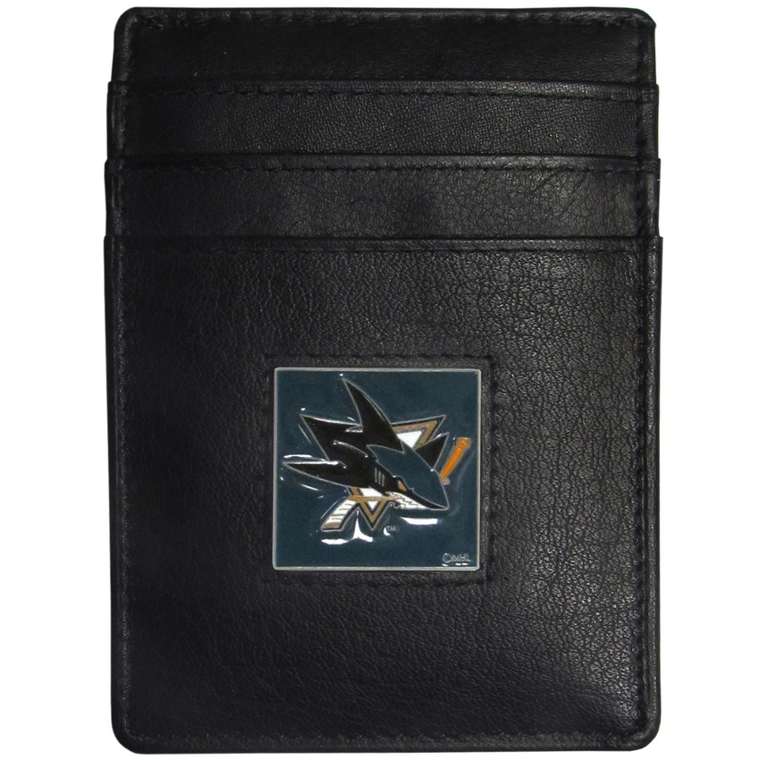 San Jose Sharks® Leather Money Clip/Cardholder