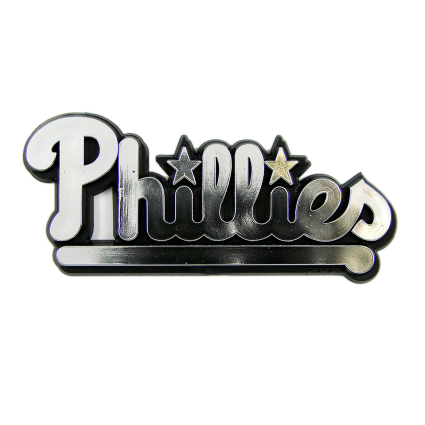Philadelphia Phillies Molded Chrome Emblem "Phillies" Wordmark
