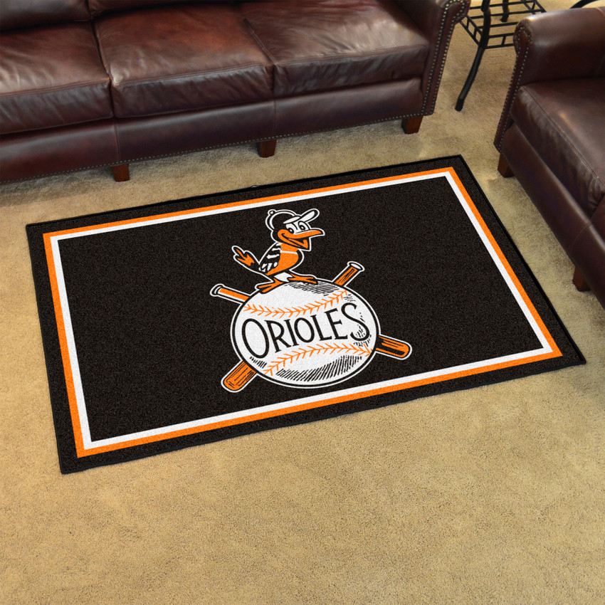Retro Collection - 1954 Baltimore Orioles 4x6 Rug