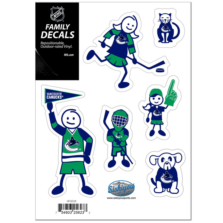 Vancouver Canucks® Family Decal Set Small