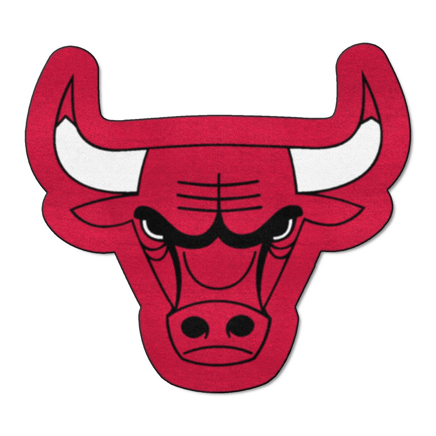Chicago Bulls Mascot Rug Bull Head Primary Logo