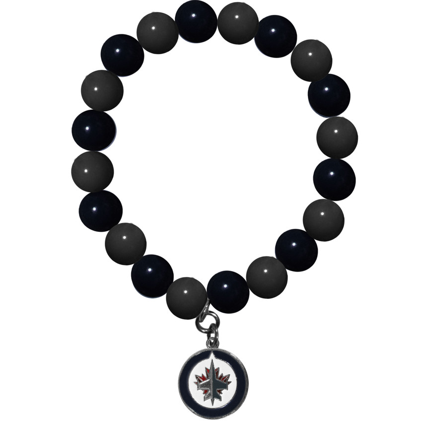 Winnipeg Jets Fan Bead Bracelet