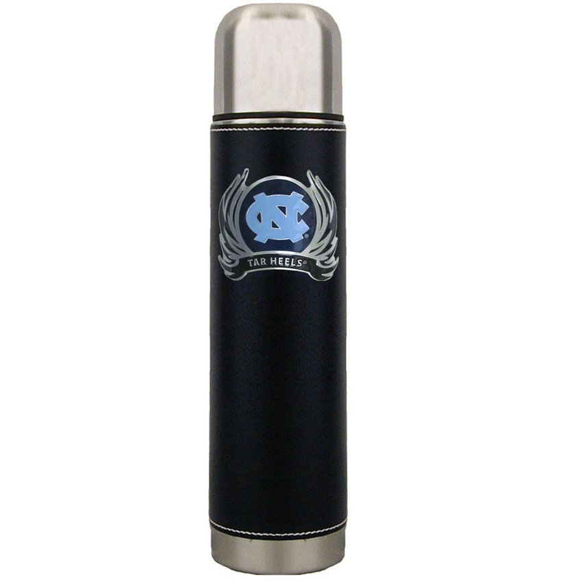 N. Carolina Tar Heels Thermos with Flame Emblem