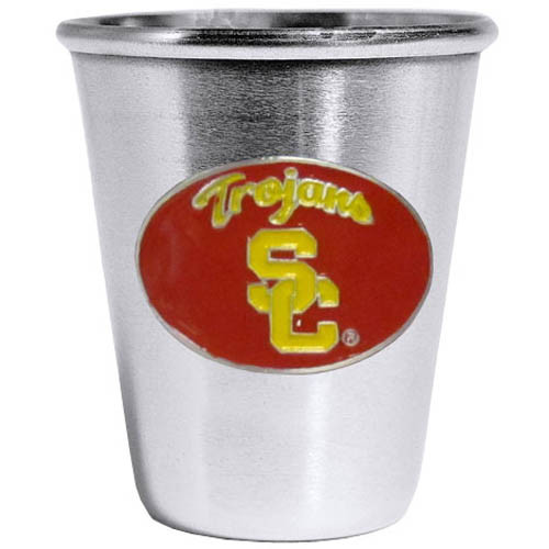 USC Trojans Steel Shot Glass