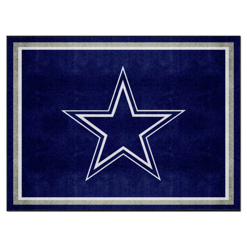 Dallas Cowboys 8ft. x 10 ft. Plush Area Rug Star Primary Logo