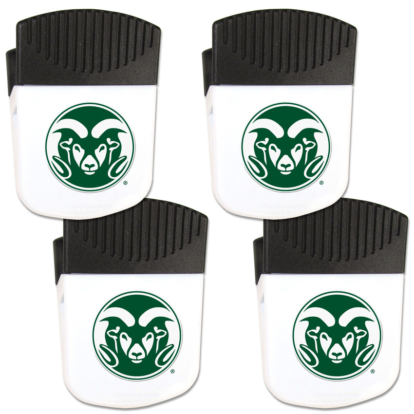 Colorado St. Rams Chip Clip Magnet with Bottle Opener, 4 pack