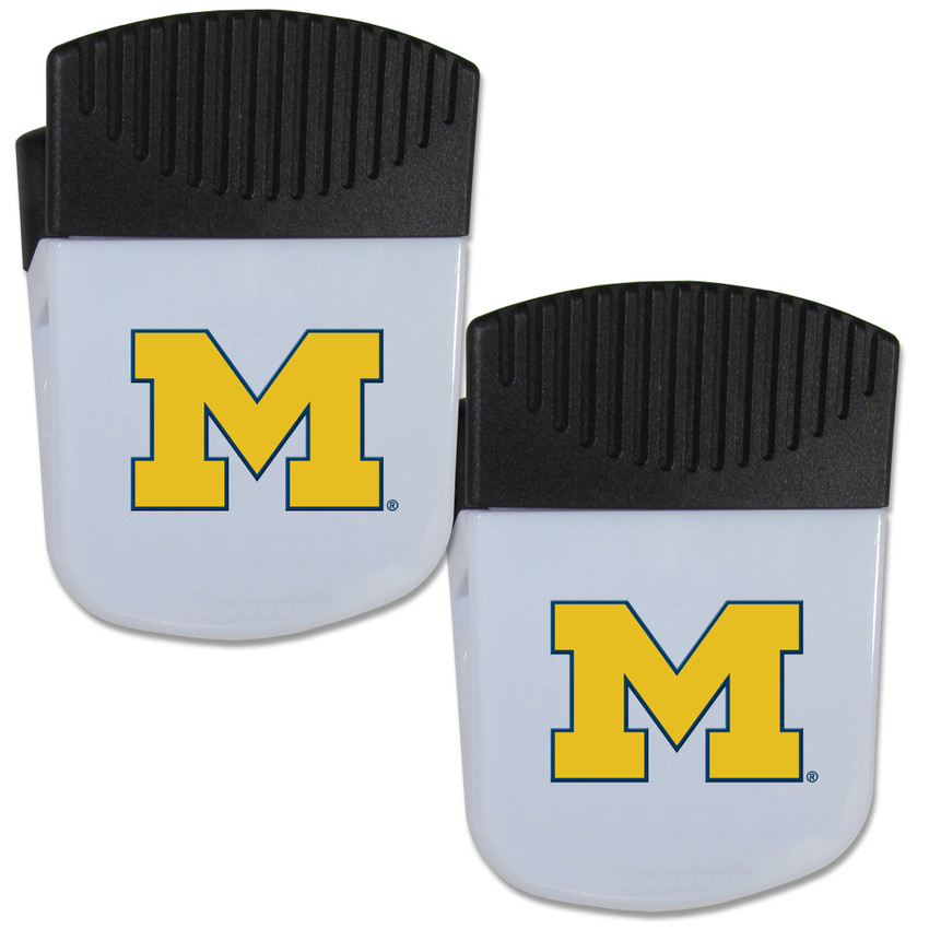 Michigan Wolverines Chip Clip Magnet with Bottle Opener, 2 pack