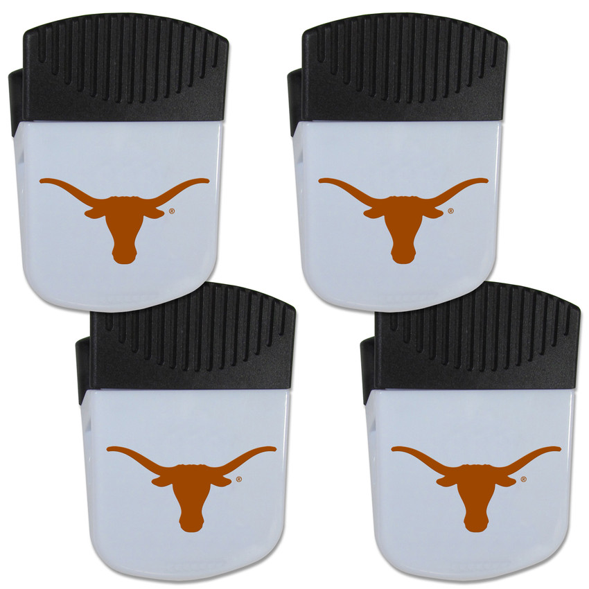 Texas Longhorns Chip Clip Magnet with Bottle Opener, 4 pack