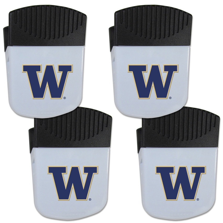 Washington Huskies Chip Clip Magnet with Bottle Opener, 4 pack