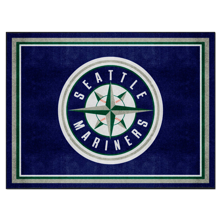 Seattle Mariners 8ft. x 10 ft. Plush Area Rug