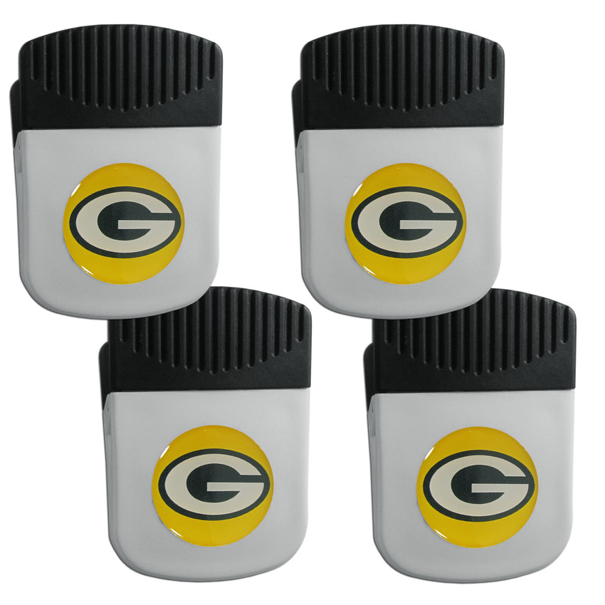 Green Bay Packers Clip Magnet with Bottle Opener, 4 pack