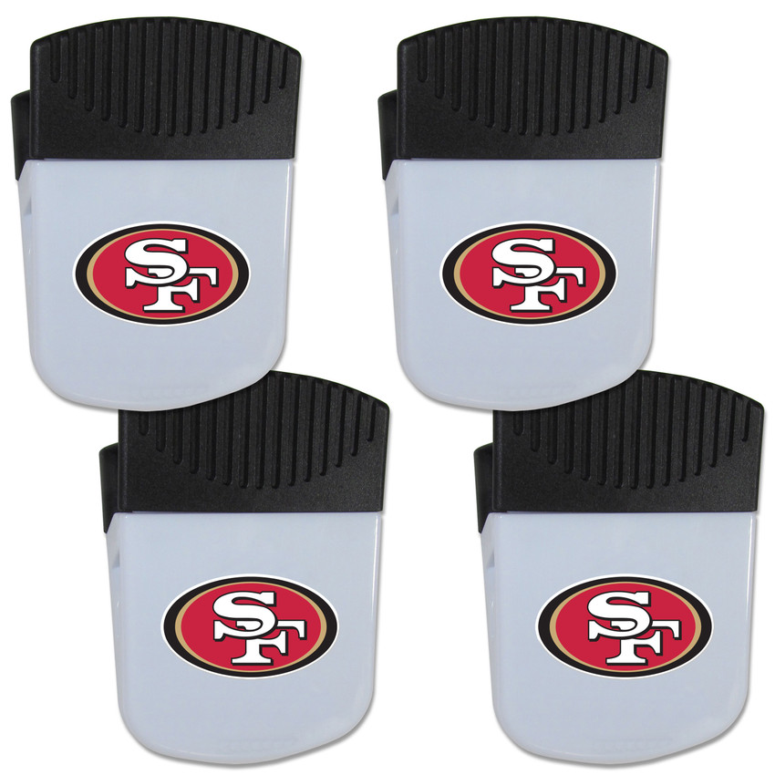San Francisco 49ers Chip Clip Magnet with Bottle Opener, 4 pack