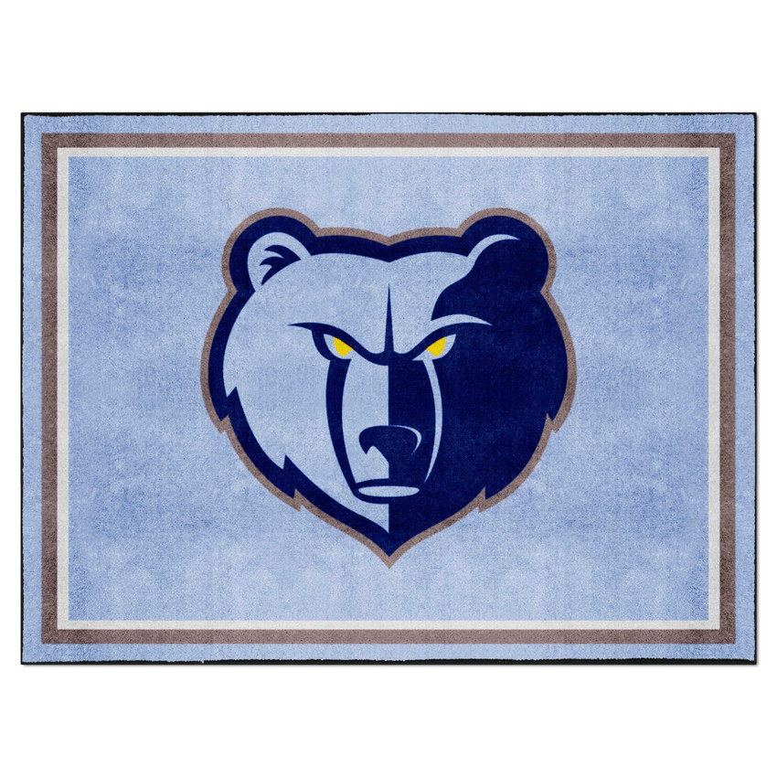 Memphis Grizzlies 8ft. x 10 ft. Plush Area Rug Grizzly Head Primary Logo