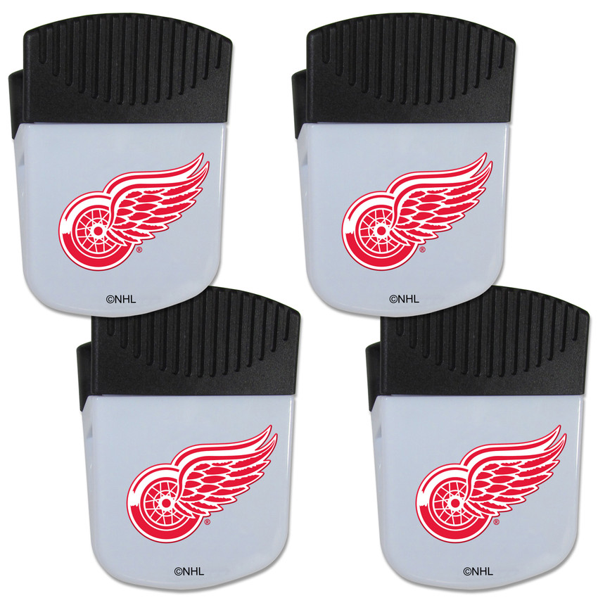 Detroit Red Wings Chip Clip Magnet with Bottle Opener, 4 pack