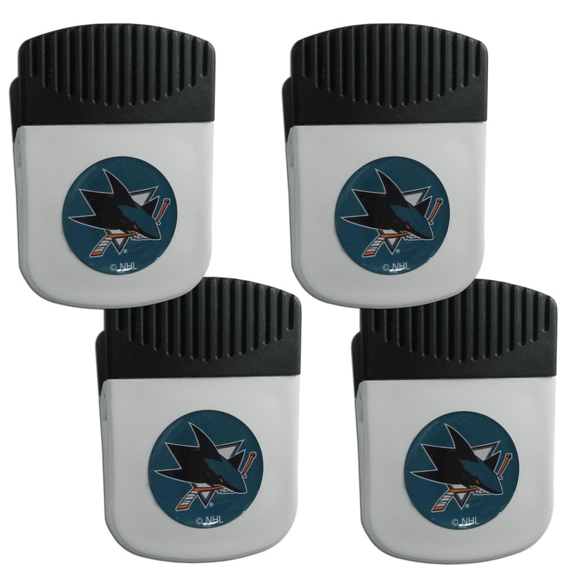 San Jose Sharks Clip Magnet with Bottle Opener, 4 pack