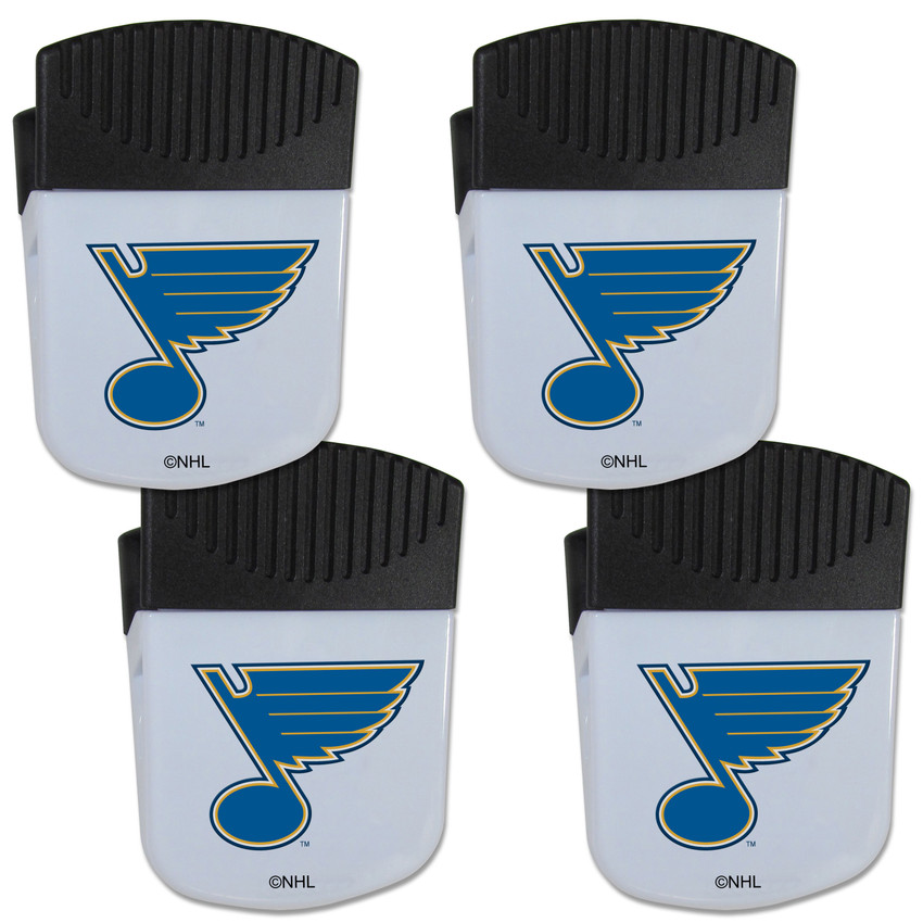 St. Louis Blues Chip Clip Magnet with Bottle Opener, 4 pack
