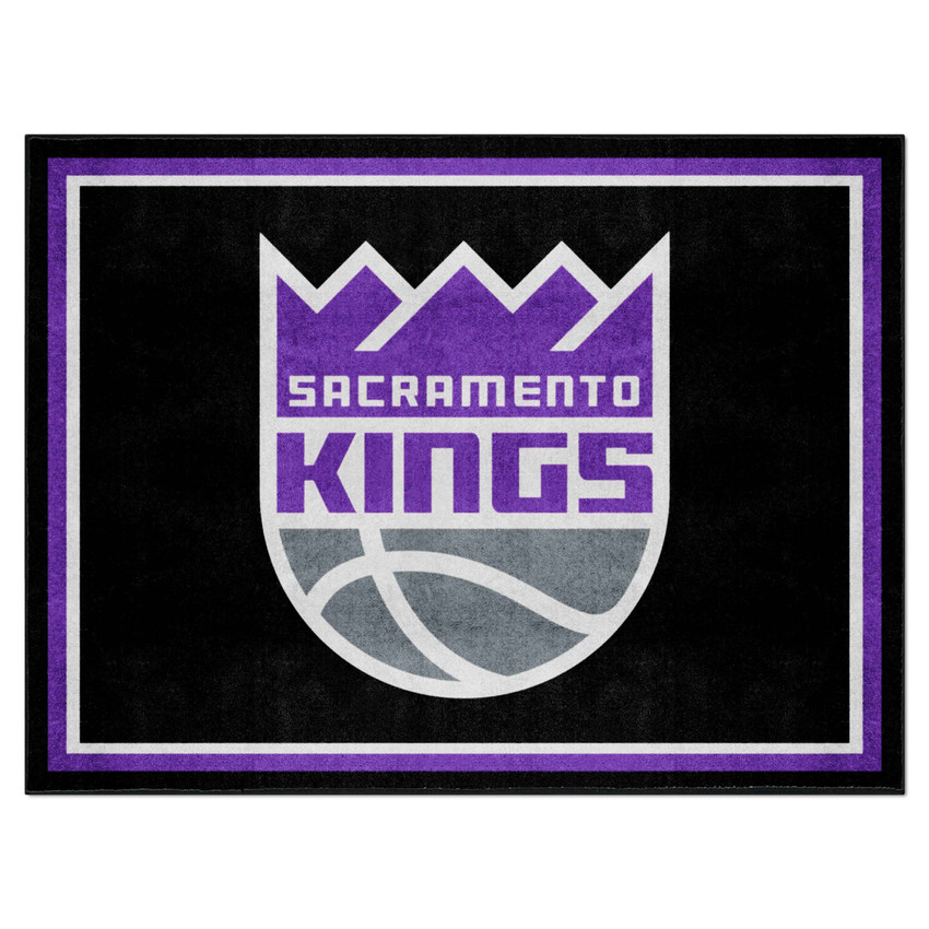 Sacramento Kings 8ft. x 10 ft. Plush Area Rug Kings Crown Primary Logo