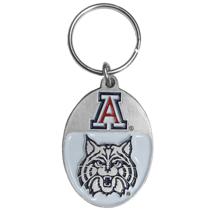 Arizona Wildcats Carved Metal Key Chain