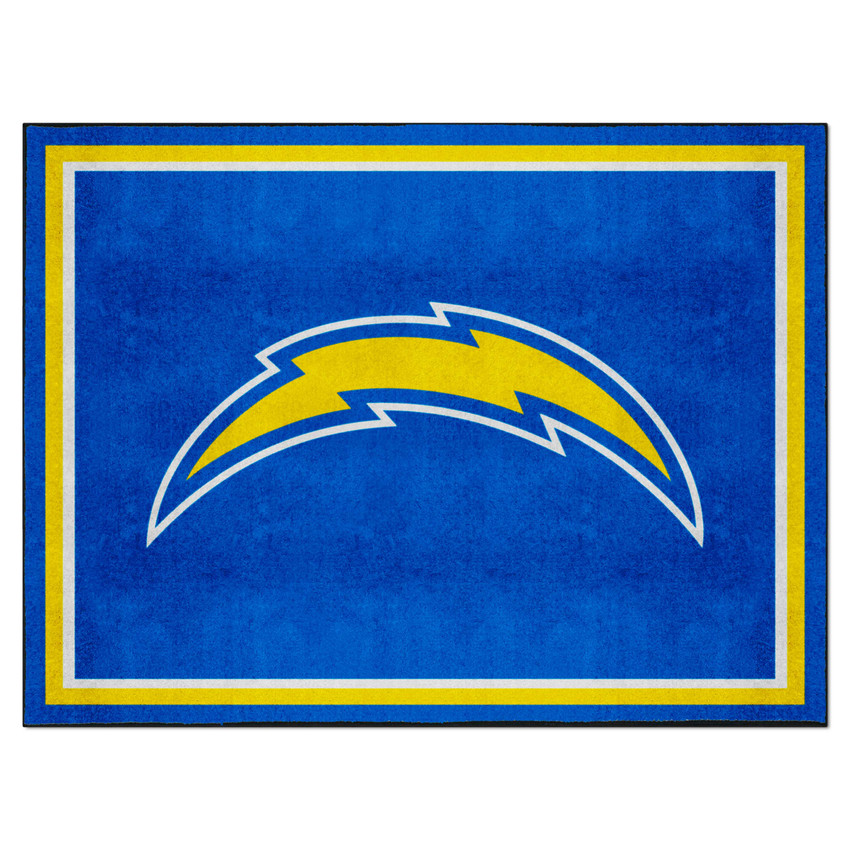 Los Angeles Chargers 8ft. x 10 ft. Plush Area Rug Bolt Primary Logo