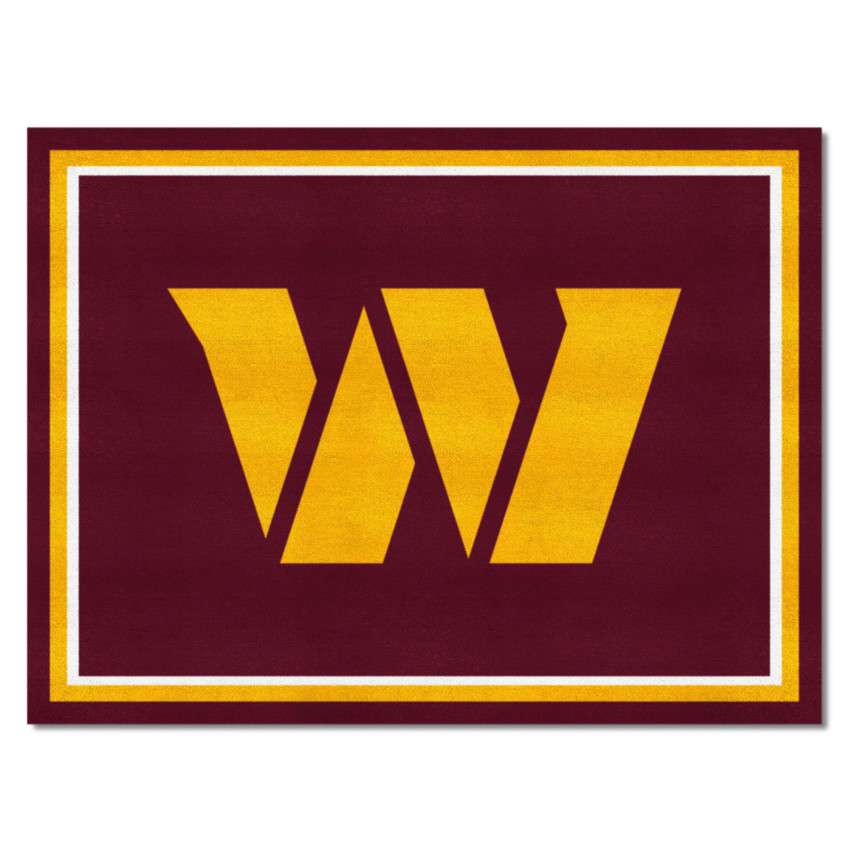 Washington Commanders 8ft. x 10 ft. Plush Area Rug W Primary Logo