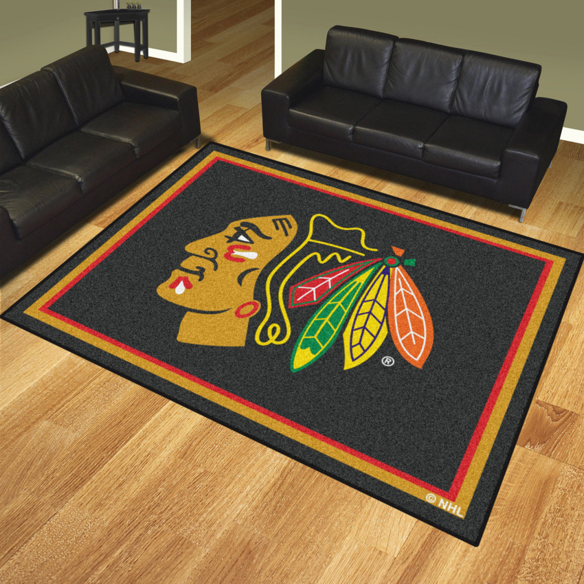 NHL - Chicago Blackhawks 8x10 Rug 87"x117"