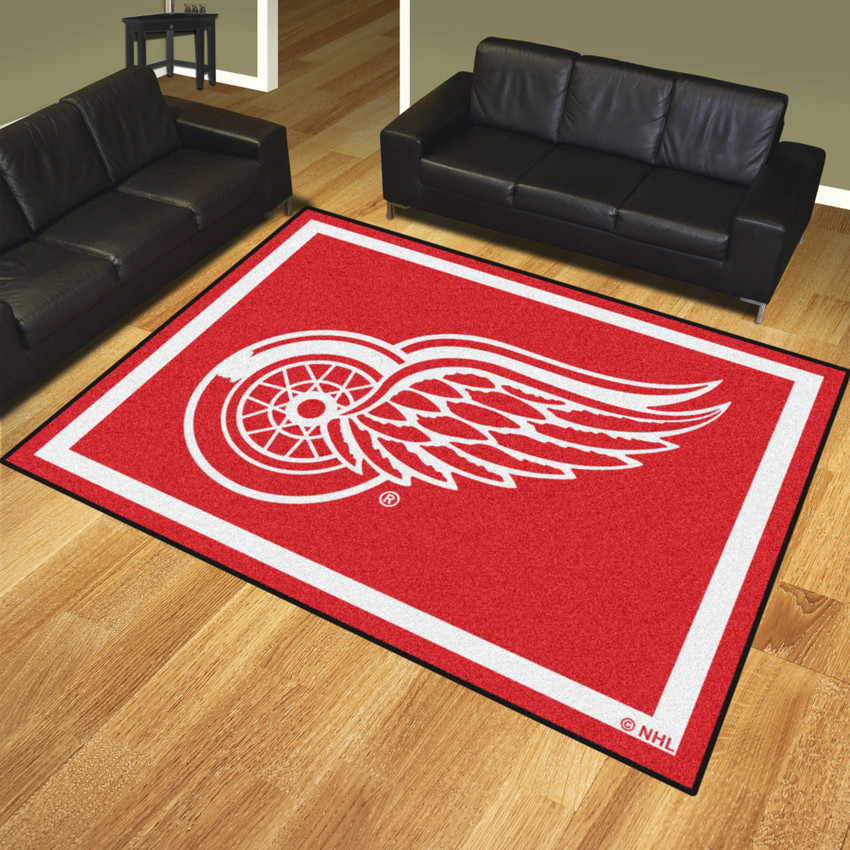 NHL - Detroit Red Wings 8x10 Rug 87"x117"