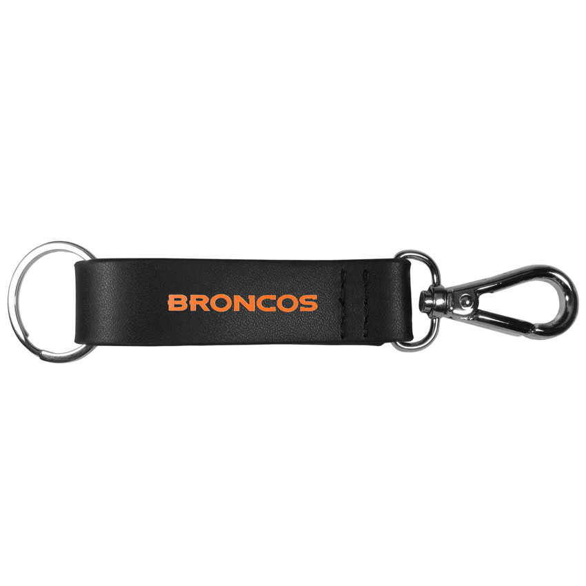 Denver Broncos Black Strap Key Chain