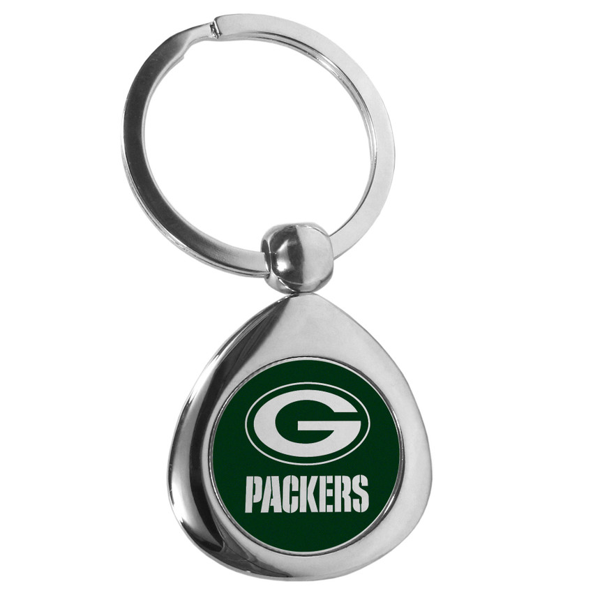 Green Bay Packers Round Teardrop Key Chain