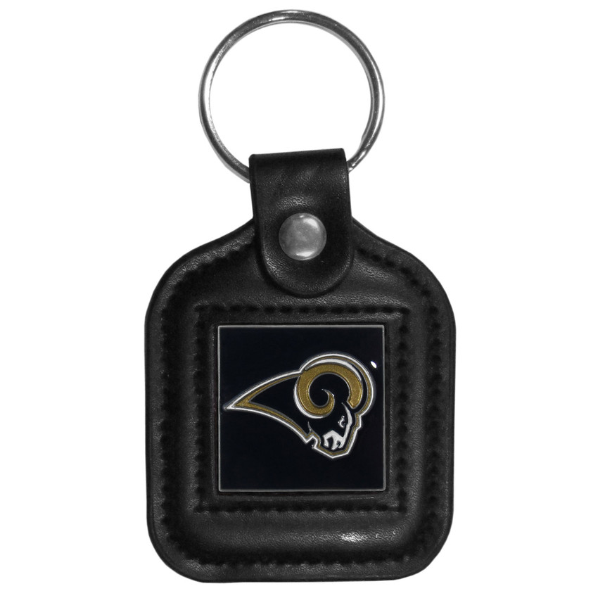 Los Angeles Rams Square Leatherette Key Chain