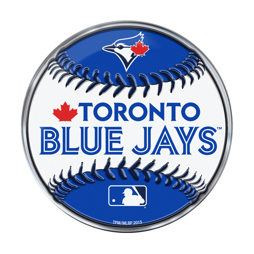 Toronto Blue Jays Embossed Baseball Emblem Primary Logo and Wordmark