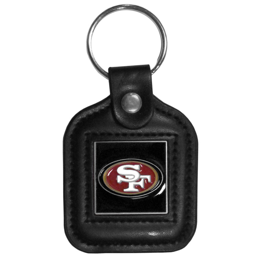 San Francisco 49ers Square Leatherette Key Chain