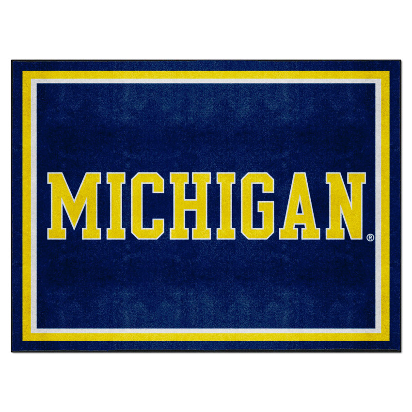 Michigan Wolverines 8ft. x 10 ft. Plush Area Rug