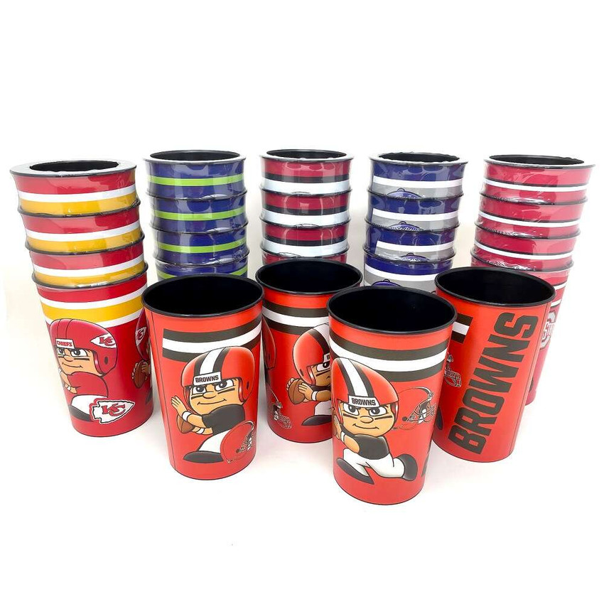 Carolina Panthers NFL Drink Cups 4 Pack - Perfect for Parties & Game Day