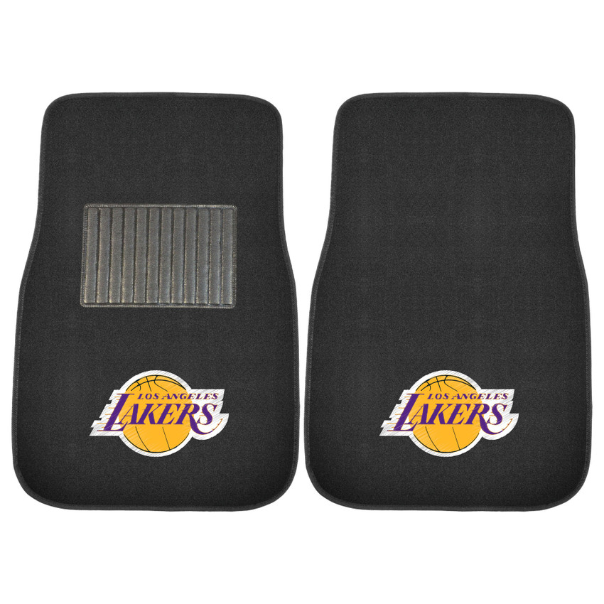 NBA - Los Angeles Lakers 2-pc Embroidered Car Mat Set 17"x25.5"