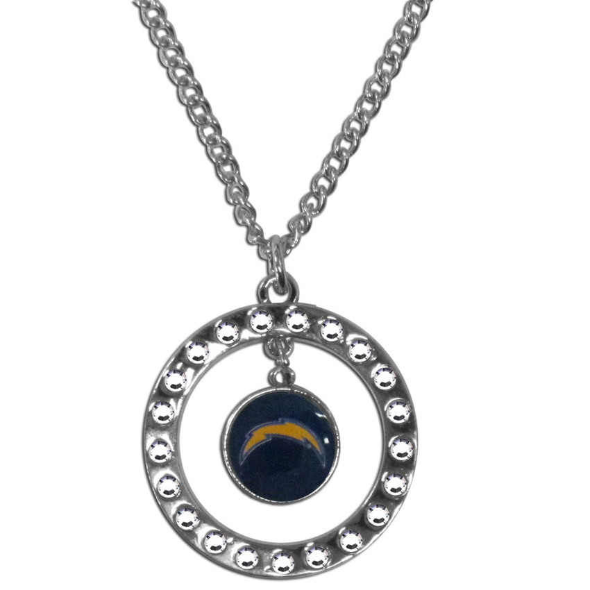 Los Angeles Chargers Rhinestone Hoop Necklace