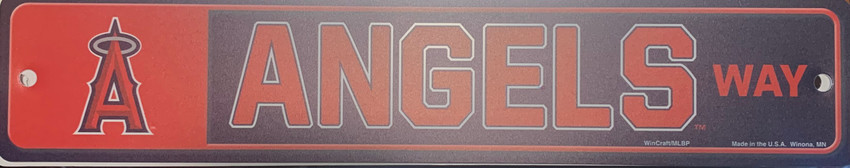 Los Angeles Angels Street / Zone Sign 3.75" X 19"