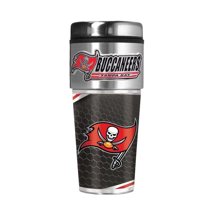 Tampa Bay Buccaneers 16 oz. Travel Tumbler with Metallic Graphics