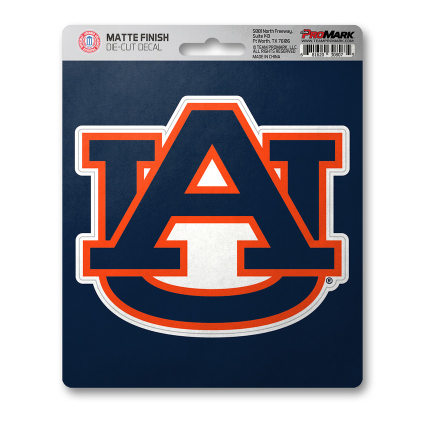 Auburn Tigers Matte Decal "AU" Logo