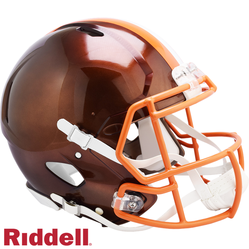 Cleveland Browns Helmet Riddell Authentic Full Size Speed Style FLASH Alternate