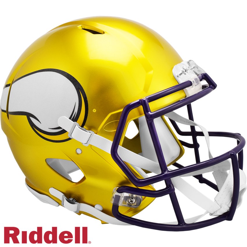 Minnesota Vikings Helmet Riddell Authentic Full Size Speed Style FLASH Alternate