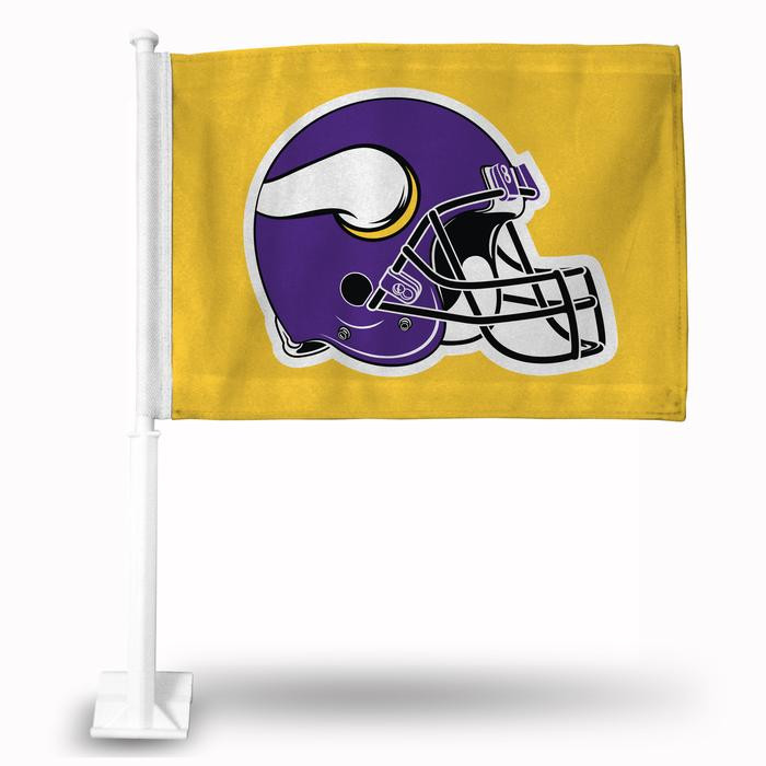 Minnesota Vikings NFL Auto Window Car Flag Helmet Desgin