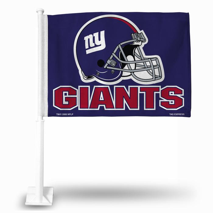 New York Giants NFL Auto Window Car Flag Helmet Desgin