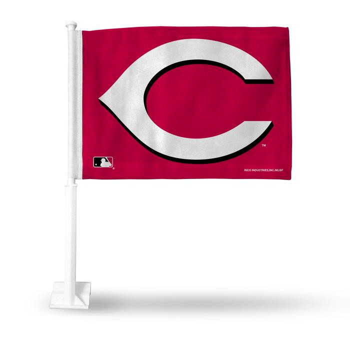 Cincinnati Reds MLB Auto Window Car Flag C