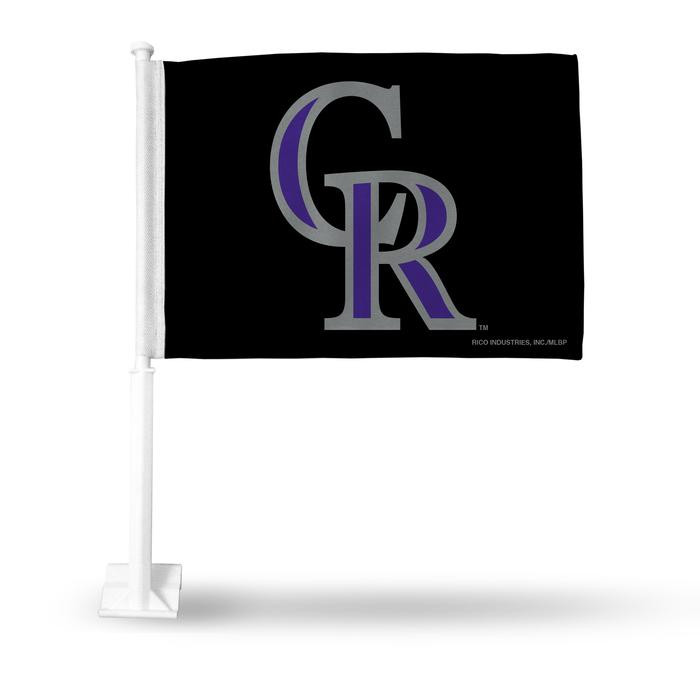 Colorado Rockies MLB Auto Window Car Flag