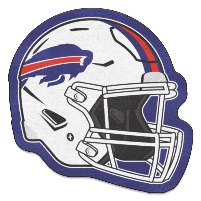 Buffalo Bills Mascot Mat - Helmet Buffalo Primary Logo Blue
