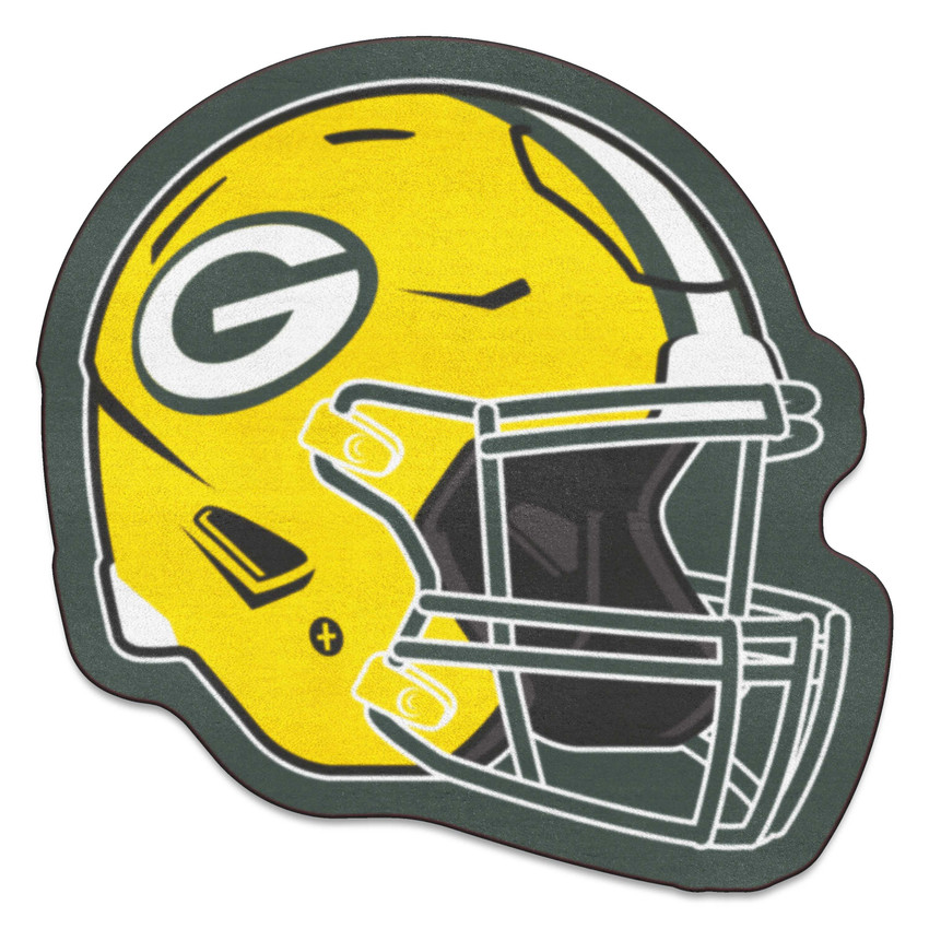 Green Bay Packers Mascot Mat - Helmet G Primary Logo Green
