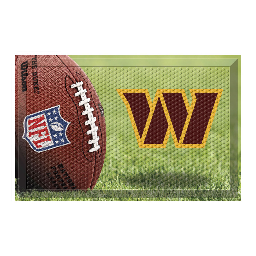 Washington Commanders Scraper Mat Helmet Logo Photo