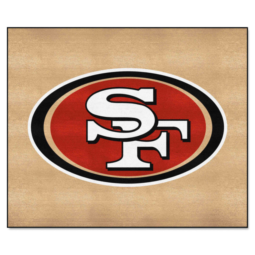 San Francisco 49ers Tailgater Rug - 5ft. x 6ft. Oval SF Primary Logo